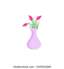 flower vase icon vector design templates 