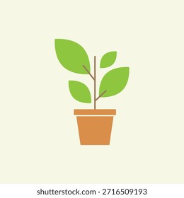 Diseño de Vector de icono de florero. Interior, comodidad en el hogar. Icono de Vector