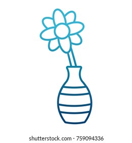 Flower in vase icon vector illustration graphic design