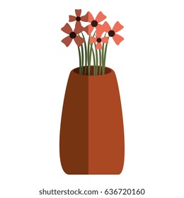 flower vase isometric icon