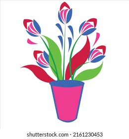 flower vase logo design of company.vase vector art illustration.flower vase icon graphic.vase template design.vector flower design