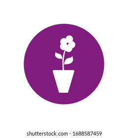 Icono vectorial de la ilustración del florero