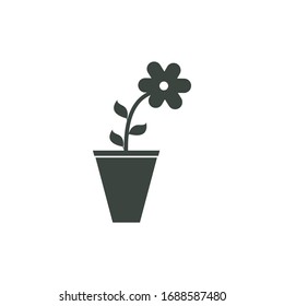 Icono vectorial de la ilustración del florero