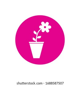 Icono vectorial de la ilustración del florero