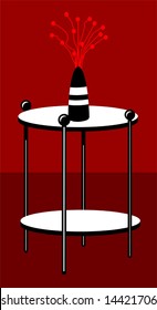 flower vase on top of table	