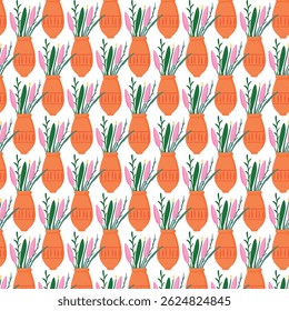 a flower vase pattern doodle design