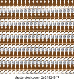 a flower vase pattern doodle design
