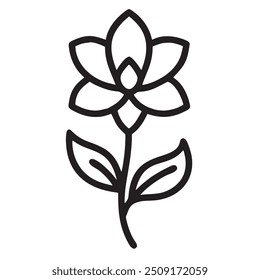 Flower vase, vector flowers pot icon, black and white silhouette illustration, silhouette design. Perfect for branding, this illustration