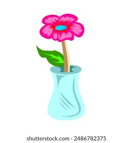 flor en Ilustración vectorial de florero