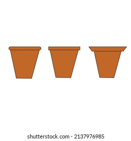 Blumenvase, Vektor und Illustration