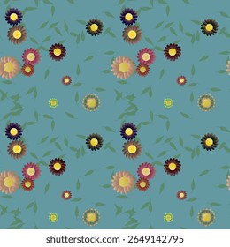 Flower vector, abstract background, flowers watercolor, seamless pattern, petals pattern, flower background, flowers bouquet, leaf isolated, ornamental pattern, vector background