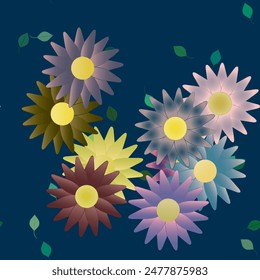 Vector de flores, abstracto de Vector, textura de fondo, diseño de patrones, patrones sin fisuras, silueta de hoja, naturaleza de fondos, Vector de adorno, fondo floral, Fondo de pantalla sin fisuras