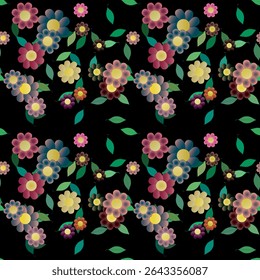 Vetor de flor, vetor de arte, fundo de vetor, fundo de flor, textura de folha, fundo abstrato, fundo natureza, padrão de flores, flores primavera, papel de parede sem costura, design de padrão