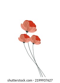 flower vector art colorful illustration