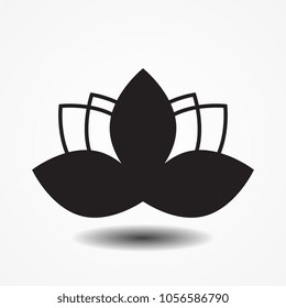 Flower Vector Art. Daisy Icon or Logo, Template, Pictogram. Blossom Silhouette. Black and White Thin Line Illustration in Minimal Style