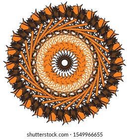 Flower vector art design for garment industry