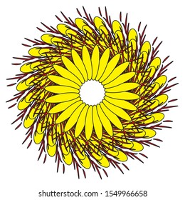 Flower vector art design for garment industry