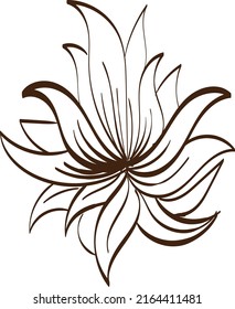 Flower Vector Art. Flower Art Drawing. Flower Embroidery design.