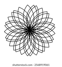 a flower vector art illustration