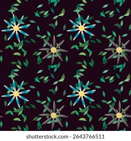 Flower vector, vector art, leafs pattern, leaf vector, flower pattern, seamless wallpaper, floral seamless pattern, petals background, petals pattern, background summer, backgrounds nature