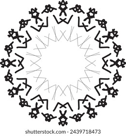 flower, vector, art, mandala, pattern