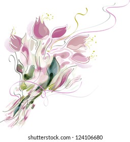 Flower vector background