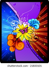 flower vector background