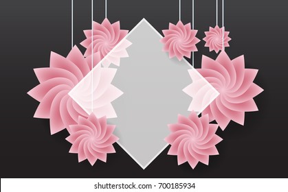 flower Vector background for banner, poster, flyer