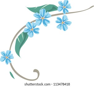 Flower vector background brochure template. Set of floral cards