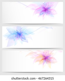 Flower vector background brochure template. Nature layouts