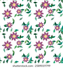 Flower vector, background design, flowers pattern, ornament pattern, seamless background, pattern design, leaf isolated, seamless floral pattern, seamless texture, floral vector