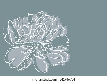 flower vector background, elegant and simple
