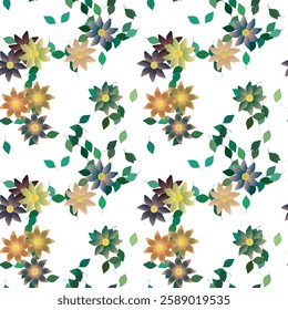 Flower vector, background vector, leafs background, pattern vector, leafs vector, leaf isolated, floral design, seamless wallpaper, floral pattern, background texture, background pattern