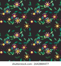 Flower vector, vector background, flower pattern, leaf background, flowers background, leaf seamless, flowers spring, background texture, ornamental pattern, vector abstract