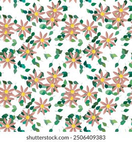 Vector de flores, fondo de flores, patrón de flores, hojas aisladas, diseño de Vector, patrón de ornamento, ornamentos Vector, diseño de patrón, hoja sin fisuras, patrón de pétalos, textura de la hoja