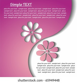 Flower. vector background with space for your text.