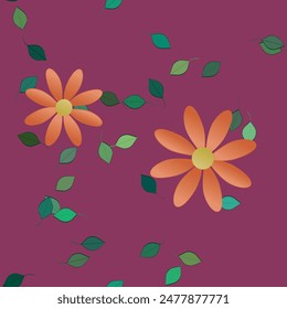 Vector de flores, fondo de verano, diseño floral, patrones florales, patrón sin costuras, ramo de flores, acuarela de flores, hojas de Vector, fondo abstracto, flores de primavera, ornamentos de Vector