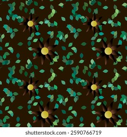 Flower vector, vector backgrounds, vector abstract, seamless wallpaper, pattern design, floral design, abstract background, leafs vector, leaf texture, petals background, flower pattern