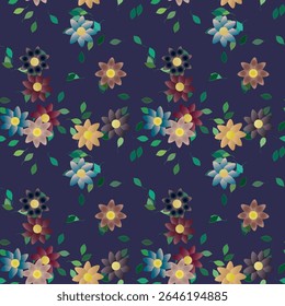 Vetor de flor, fundos de vetor, fundo de folha, vetor padrão sem costura, padrões de flores, fundo de flor, folha isolada, projeto floral, fundo de pétalas, fundos natureza