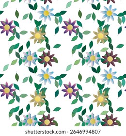 Flower vector, vector backgrounds, pattern vector, seamless floral pattern, background design, background summer, leaf shape, pattern design, flowers bouquet, leafs background