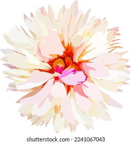 Flower vector. Beautiful flower illustration.