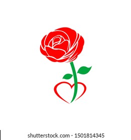 flower vector of beautiful romantic rose with elegant decoration for love