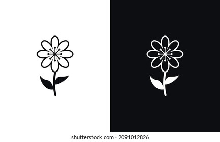 Flower vector black and white background