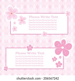 flower vector card