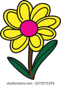 Flower vector colouring pages art eps