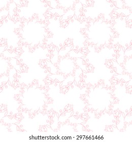 Flower vector cute seamless pattern. Sweet wedding floral print.