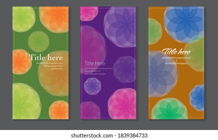 Flower vector design flyer template