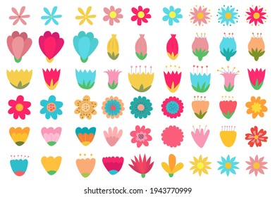 Flower vector design illustration isolated on white background