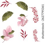 Flower Vector Design Illustration Use For Printing, Wedding Cards, Poster 