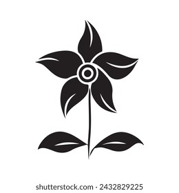 Flower vector design on a white background.